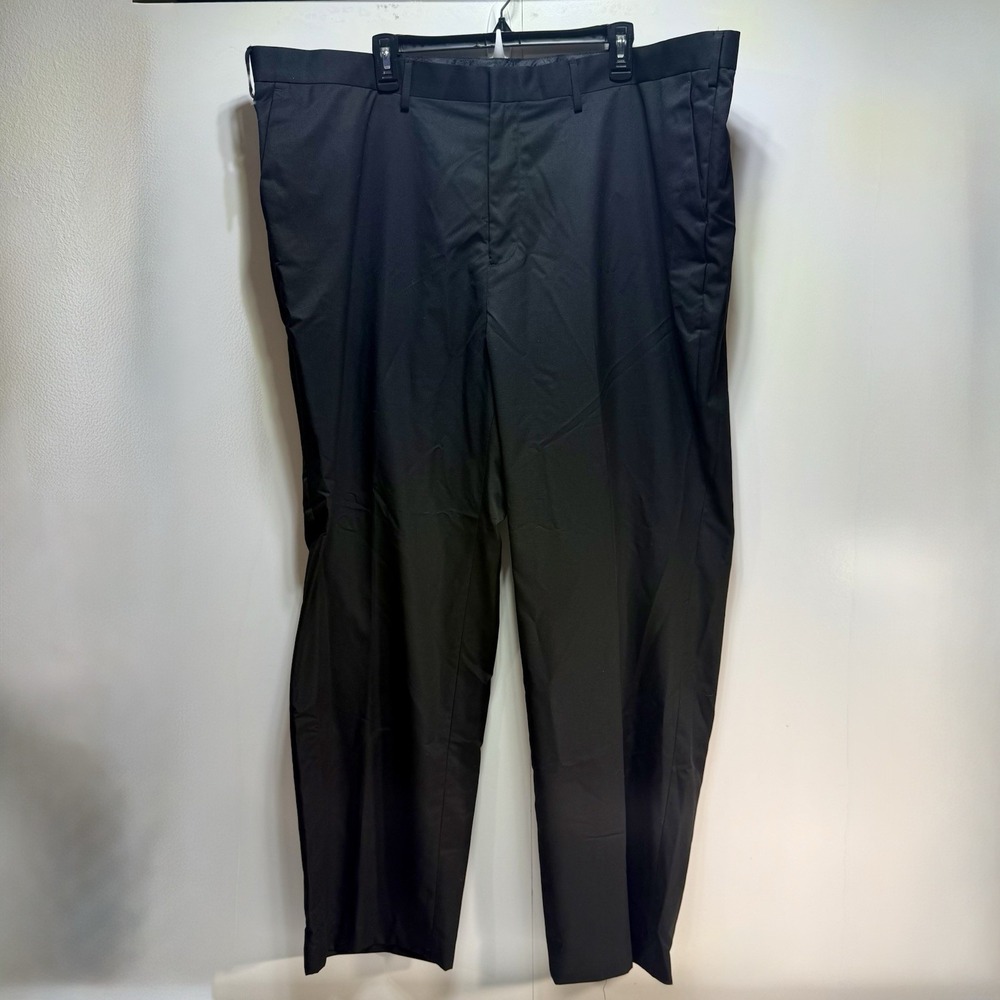 Apt 9 Black Dress Pants Big & Tall Straight Leg Men's 46 x 30 Modern Fit NWT‎